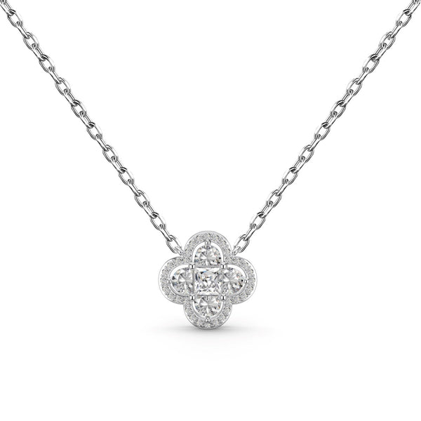 ˇShiny JewelryˇSpliced Lucky Four-Leaf Clover Versatile Necklace