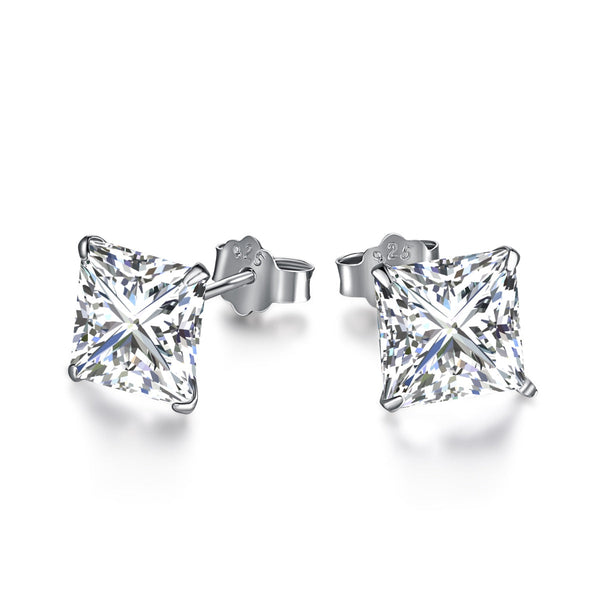 ˇShiny JewelryˇOrnate Square Shape Earrings