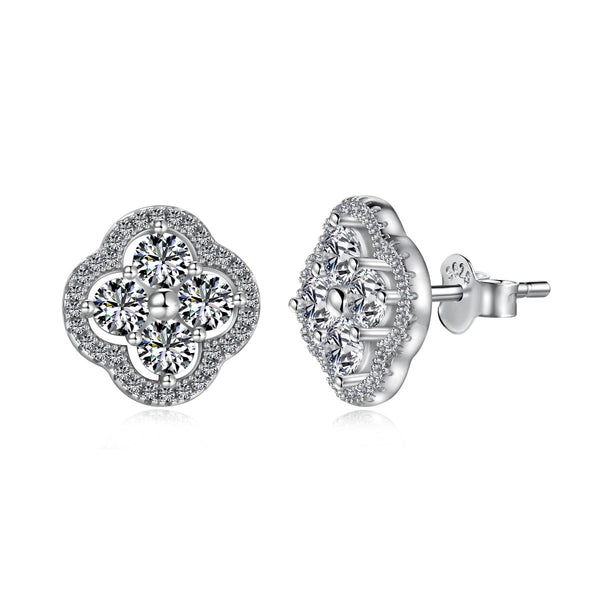 ˇShiny JewelryˇFour-Leaf Clover Exquisite Earrings