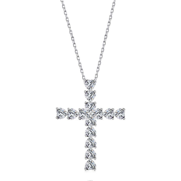 ˇShiny JewelryˇRadiant Cross Shape Necklace