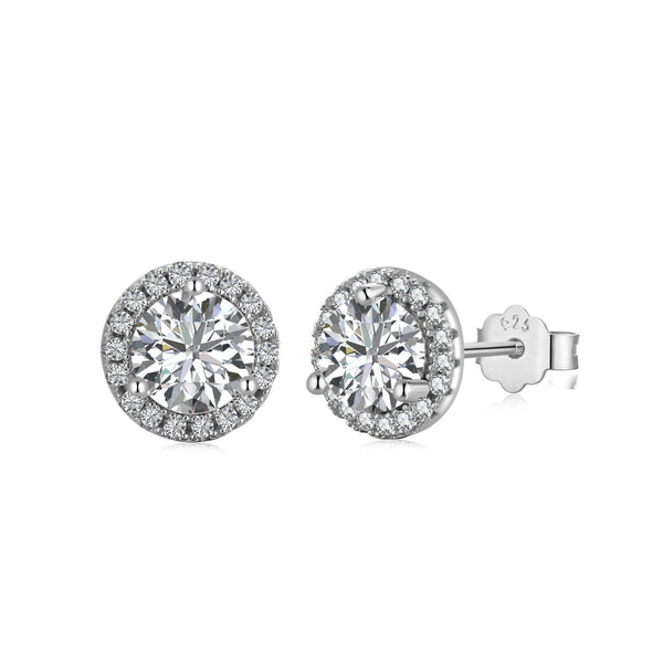 ˇShiny JewelryˇClassic Princess Round Shape Earrings