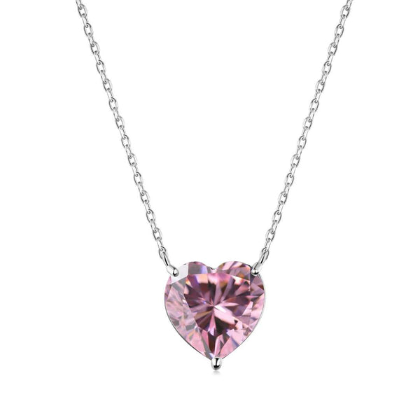 ˇShiny Jewelryˇ6.0 carat Radiant Heart Shape Necklace