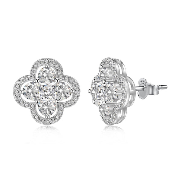 ˇShiny JewelryˇLucky Four-Leaf Clover Exquisite Earrings
