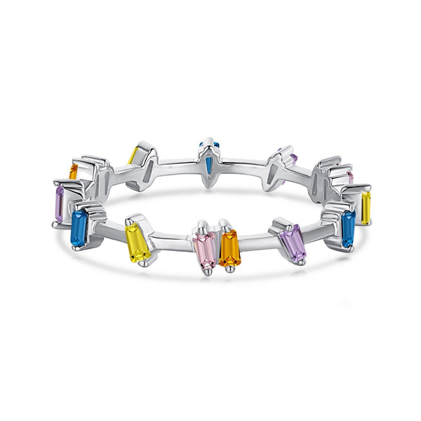 ˇShiny JewelryˇUnique Trapezoid Cut Daily Ring
