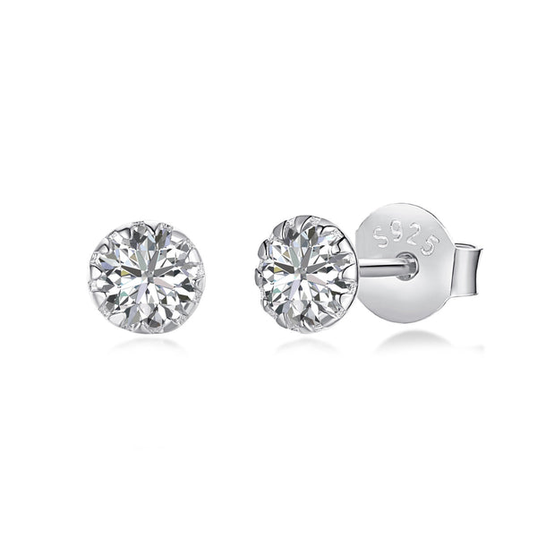 ˇShiny JewelryˇSparkling Colorful Round Shape Earrings