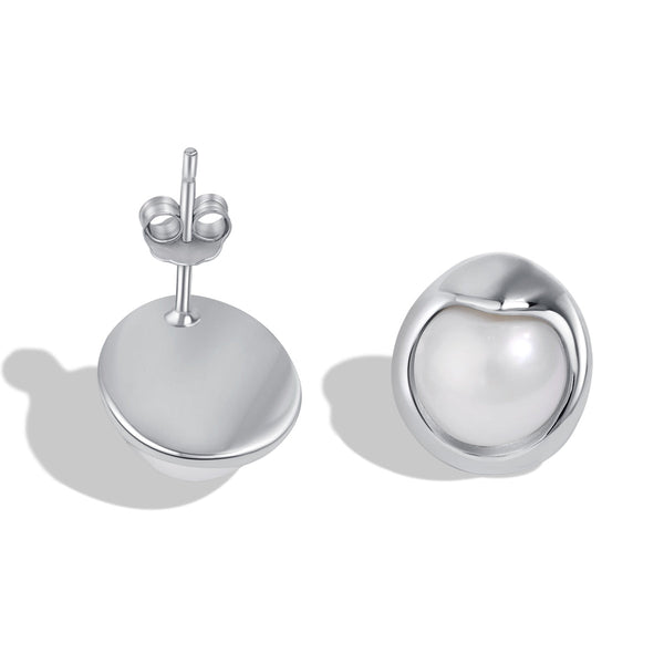 ˇShiny JewelryˇDainty Bread Pearl Earrings