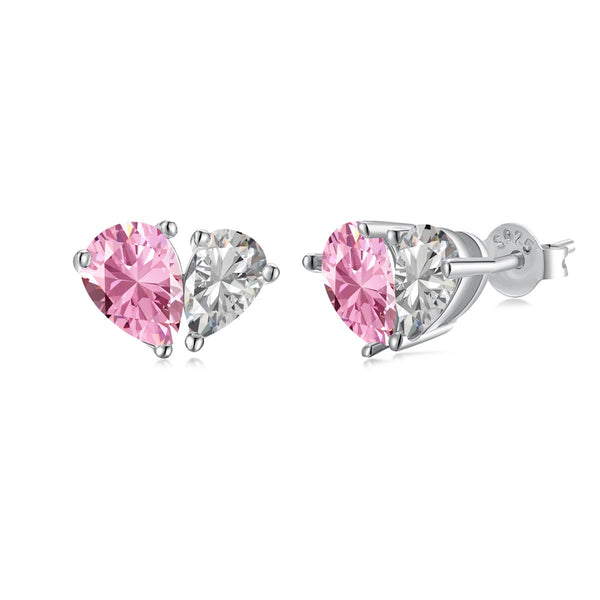 ˇShiny JewelryˇDazzling Elegant Heart Cut Lover Earrings