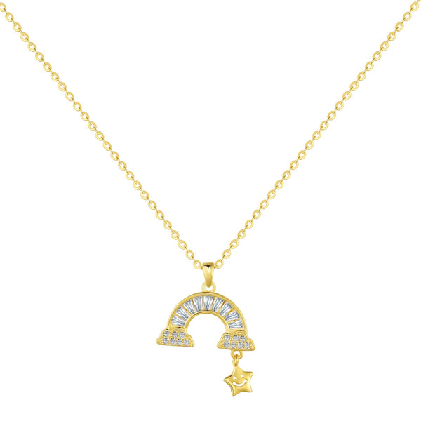 ˇShiny JewelryˇUnique Rainbow Star Necklace