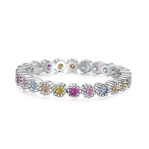 ˇShiny JewelryˇExquisite Colorful Round Cut Party Ring
