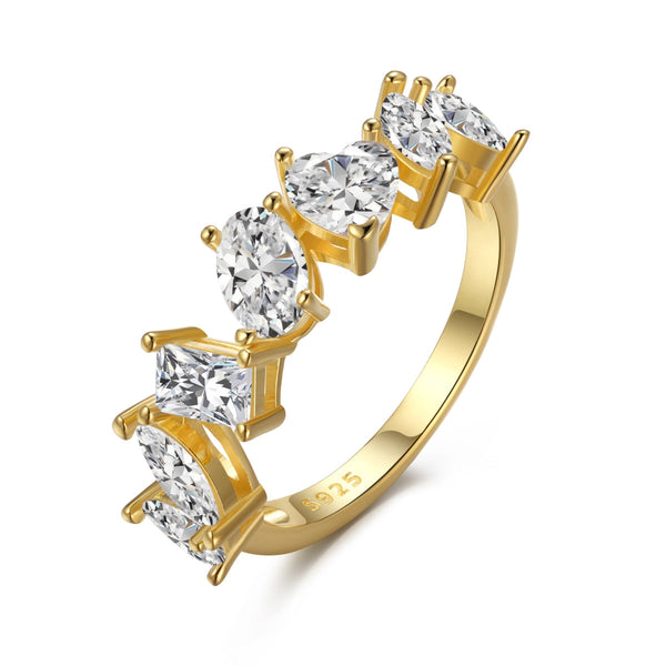 ˇShiny JewelryˇDelicate Multi Cut Ring