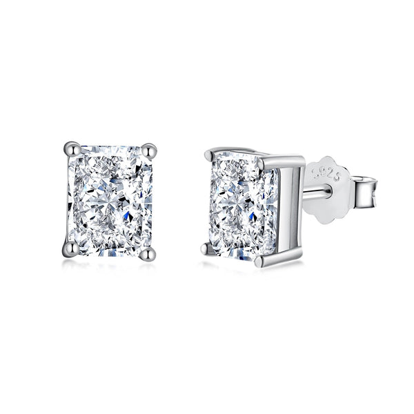 ˇShiny JewelryˇRadiant Luxurious Princess Cut Daily Earrings