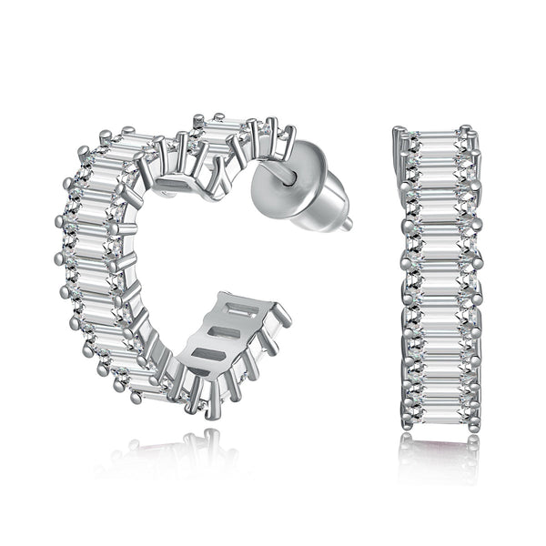 ˇShiny JewelryˇRadiant Heart Cutout Earrings