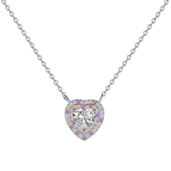 ˇShiny JewelryˇExquisite Heart Shape Necklace