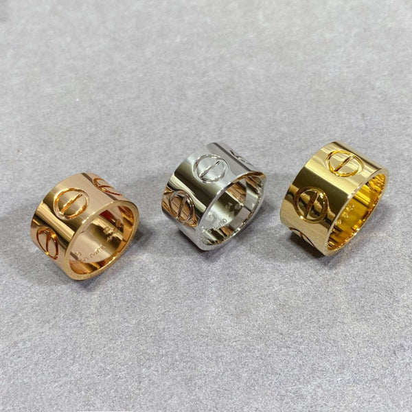 シャイニージュエリー LOVE 11MM ラージリング