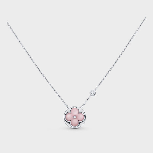 ˇシャイニージュエリーˇサンモチーフ ピンクモップ シルバーブレスレット