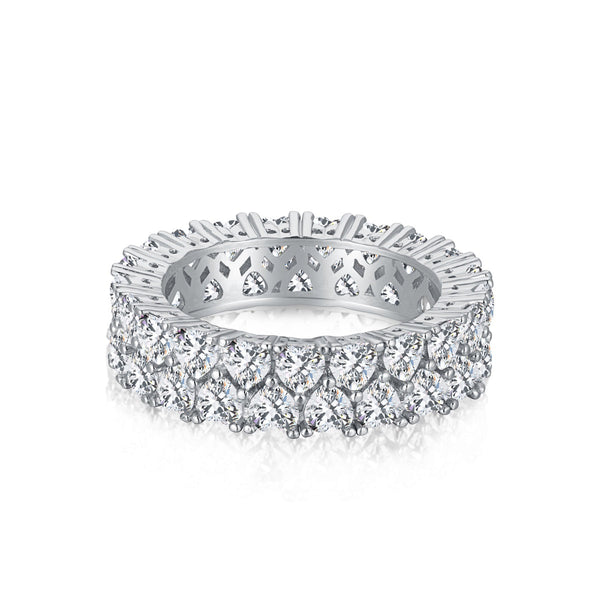ˇShiny JewelryˇSparkling Full Heart Ring
