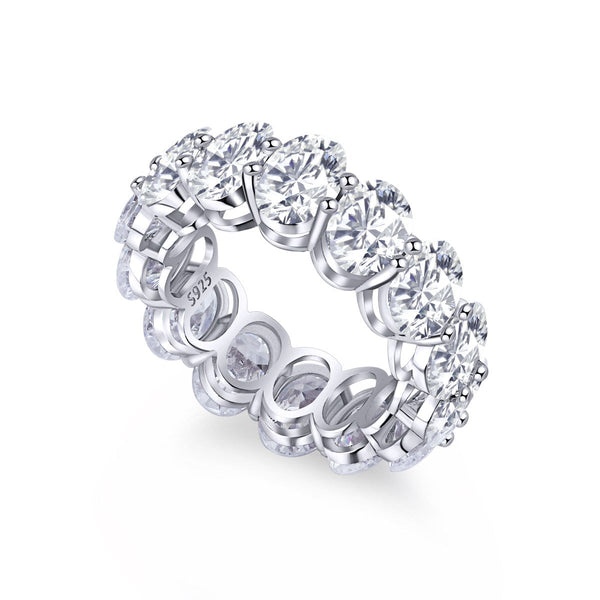 ˇShiny JewelryˇDainty Elongated Cushion Cut Tennis Ring