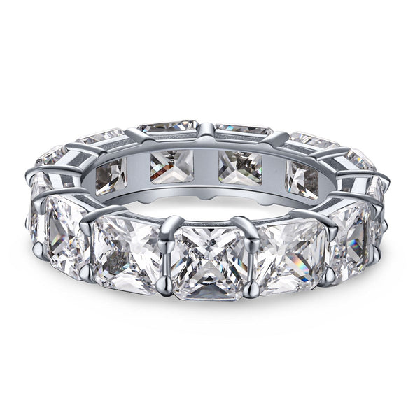 ˇShiny JewelryˇElegant Princess Cut Tennis Ring