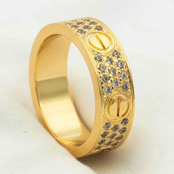 ˇ輝くジュエリーˇラブリング 5.5mm ダイヤモンドパヴェ
