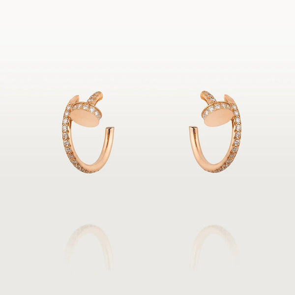 ˇシャイニージュエリーˇJUSTEイヤリング 12.75mm ピンクゴールド ダイヤモンド