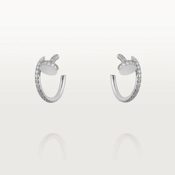 ˇシャイニージュエリーˇJUSTEイヤリング 12.75mm シルバー ダイヤモンド